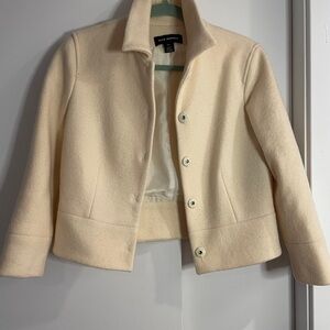 Club Monaco Cream Wool Blazer